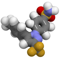 Canvas Print - Celecoxib pain and inflammation drug (NSAID), chemical structure.