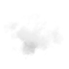 Wall Mural - single white cloud with transparent background