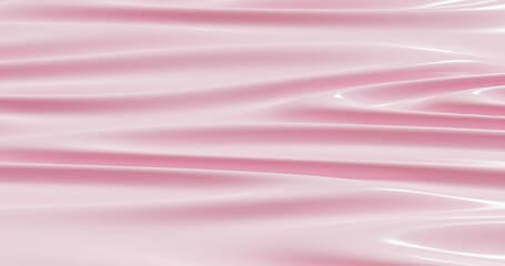 Wall Mural - Pink cloth satin texture background. 3d rendering.