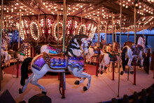 Festival Beach Boardwalk Merry-go-round Horseback Ride
