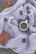 Cup of Coffee with Leaves