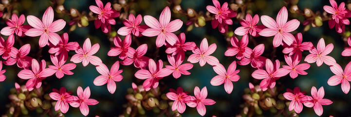 Wall Mural - Blossom in spring. Realistic flowers wallpaper. Seamless repeat pattern for poster, greeting cards, headers, baner, website. 3d illustration