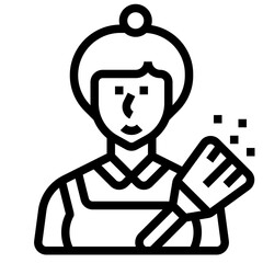 Sticker - housekeeper icon