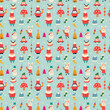 Seamless pattern on a Christmas theme. Vector illustration.