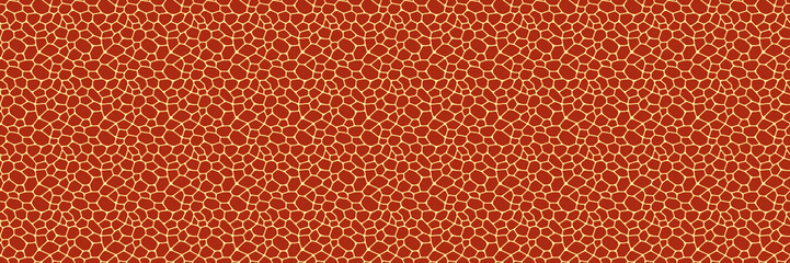 Fototapete - Brown geometric seamless pattern vector illustration. Irregular shapes like an animal print. repeated backdrop for textile,fabric and interior designs. line polygonal cells template background.