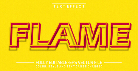 Poster - Flame text editable style effect