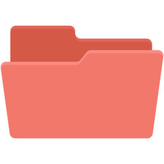 Sticker - Open Folder Vector Icon 