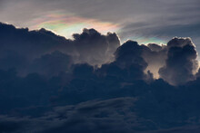 Rainbow Clouds,or Fire Rainbow,optical Phenomenon In Rainy Season