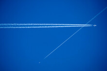 The Trails In The Sky That Leave The Planes In Flight