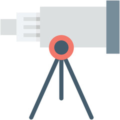 Wall Mural - Telescope Colored Vector Icon