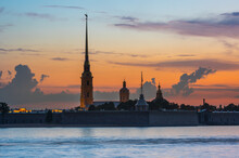 The Peter And Paul Fortress In Saint Petersburg