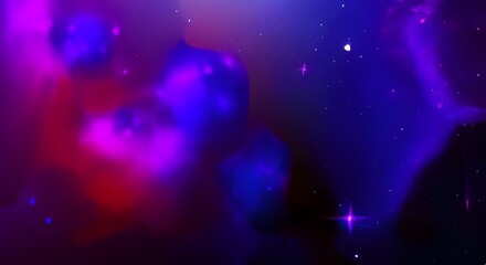 night starry sky and Milky Way. Space dark background with fragment of our galaxy