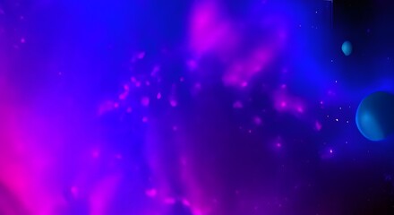 Wall Mural - science fiction wallpaper. Beauty of deep space. Colorful graphics for background, clouds, night sky, universe, galaxy, Planets,