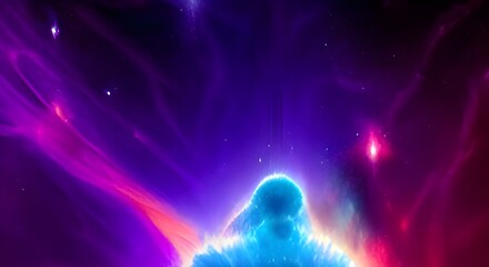 Wall Mural - science fiction wallpaper. Beauty of deep space. Colorful graphics for background, clouds, night sky, universe, galaxy, Planets,