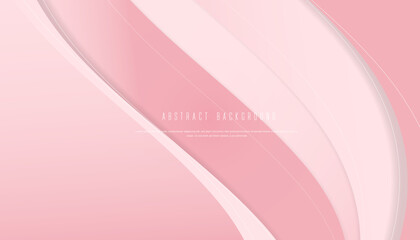 Wall Mural - abstract wave background with pink color template vector