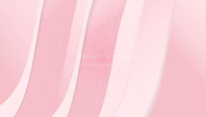 Wall Mural - abstract wave background with pink color template vector