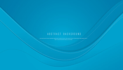 Wall Mural - blue wave background template vector illustration