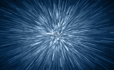 Poster - Abstract flight in space hyper jump  illustration 