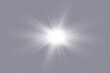 © kulinskaia - Star glow light effect. Bright particles, light shine. Stars.