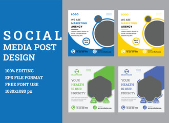 social media post design template