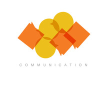 Vector Abstract Communication Concept Illustration
