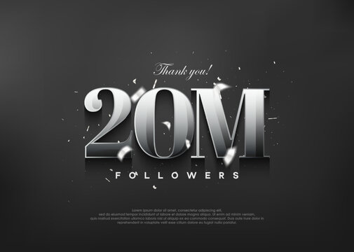 Thank you 20m followers. Elegant design with metallic silver color.