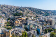 A view from the citadel across the southern district of Amman, Jordan in summertime