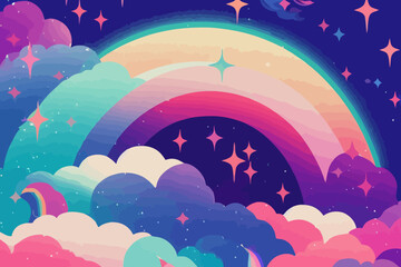 Wall Mural - unicorn colorful background rainbow pattern glitter