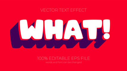 Poster - what editable text effect style, EPS editable text effect