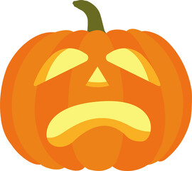 Wall Mural - halloween pumpkin lantern monster face