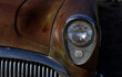 Front headlight of a vintage car!