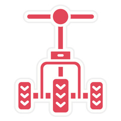 Sticker - Tricycle Icon Style