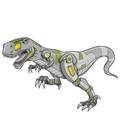Aufkleber - Robot Tyrannosaurus Rex Dinosaur PNG transparent backgrounds