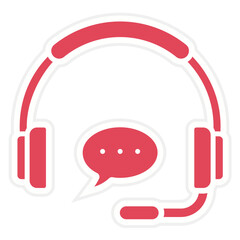 Poster - Call Center Icon Style