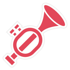 Poster - Trumpet Icon Style