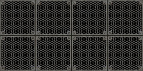 seamless steel floor plate background texture. tileable industrial rusted scratched metal grate or g