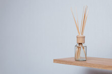 Reed Air Freshener On Table In Room Home