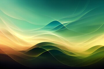 abstract and modern green and orange background with intensive vivid colors