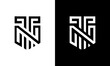 letter tn logo design