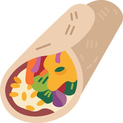 Canvas Print - burrito icon