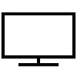 tv modern line style icon