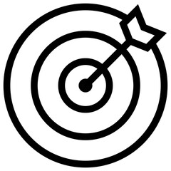 Sticker - target modern line style icon