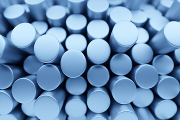 Poster - 3d illustration blue geometric pattern . Geometry  background, pattern