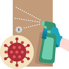 Wall Mural - cleaning icon