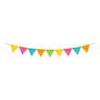 Colorful party flag illustration