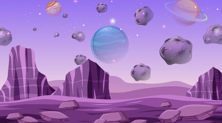 Wall Mural - outer space background wallpaper