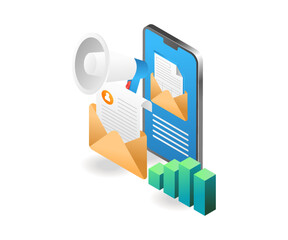 Aufkleber - Email campaign with smartphone