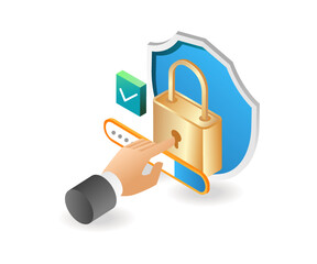 Aufkleber - Entering the account security password