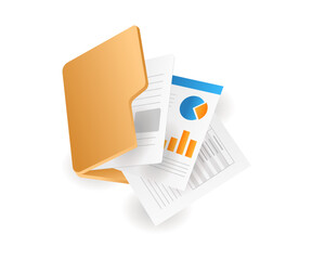 Aufkleber - Open business data folder