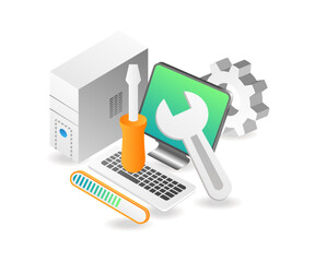Aufkleber - Repairing and maintenance of computer applications